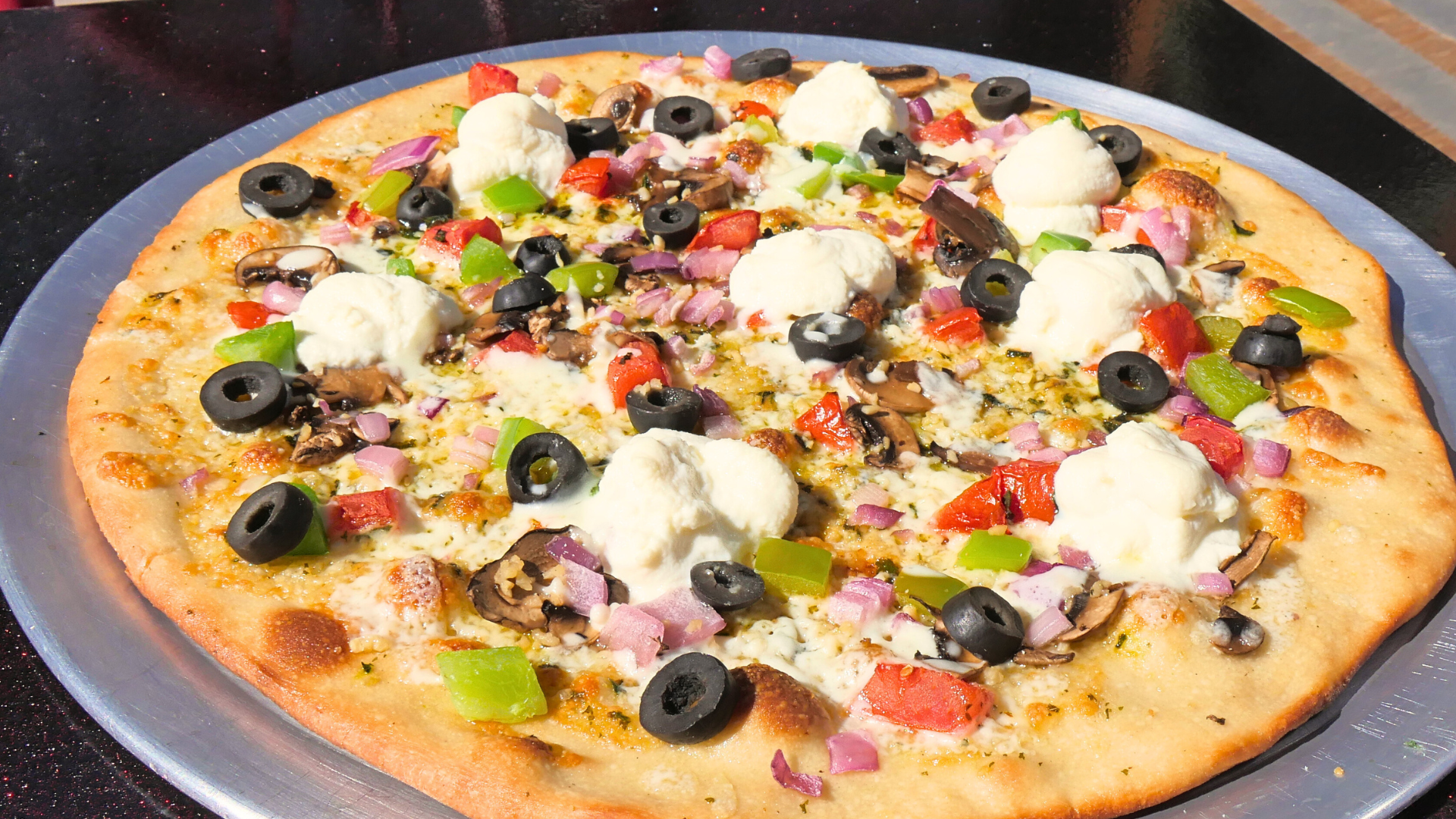 Im Trying To Be Healthy OK veggie pizza